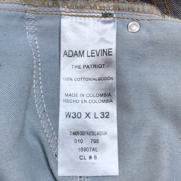 3/$27 Adam Levine “The Patriot” Straight Leg Jeans - Picture 6 of 8